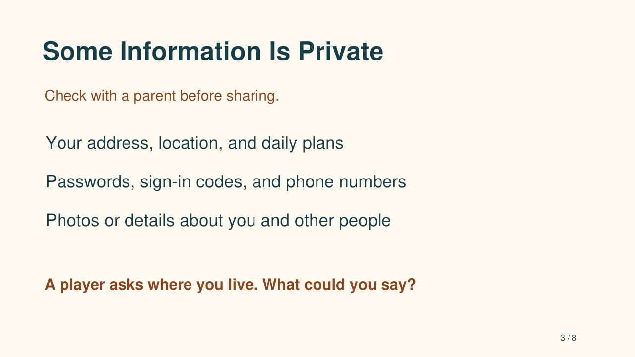 Some information is private